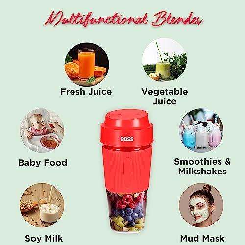 USB Portable Blender Bottle - USB Rechargeable Portable Blue