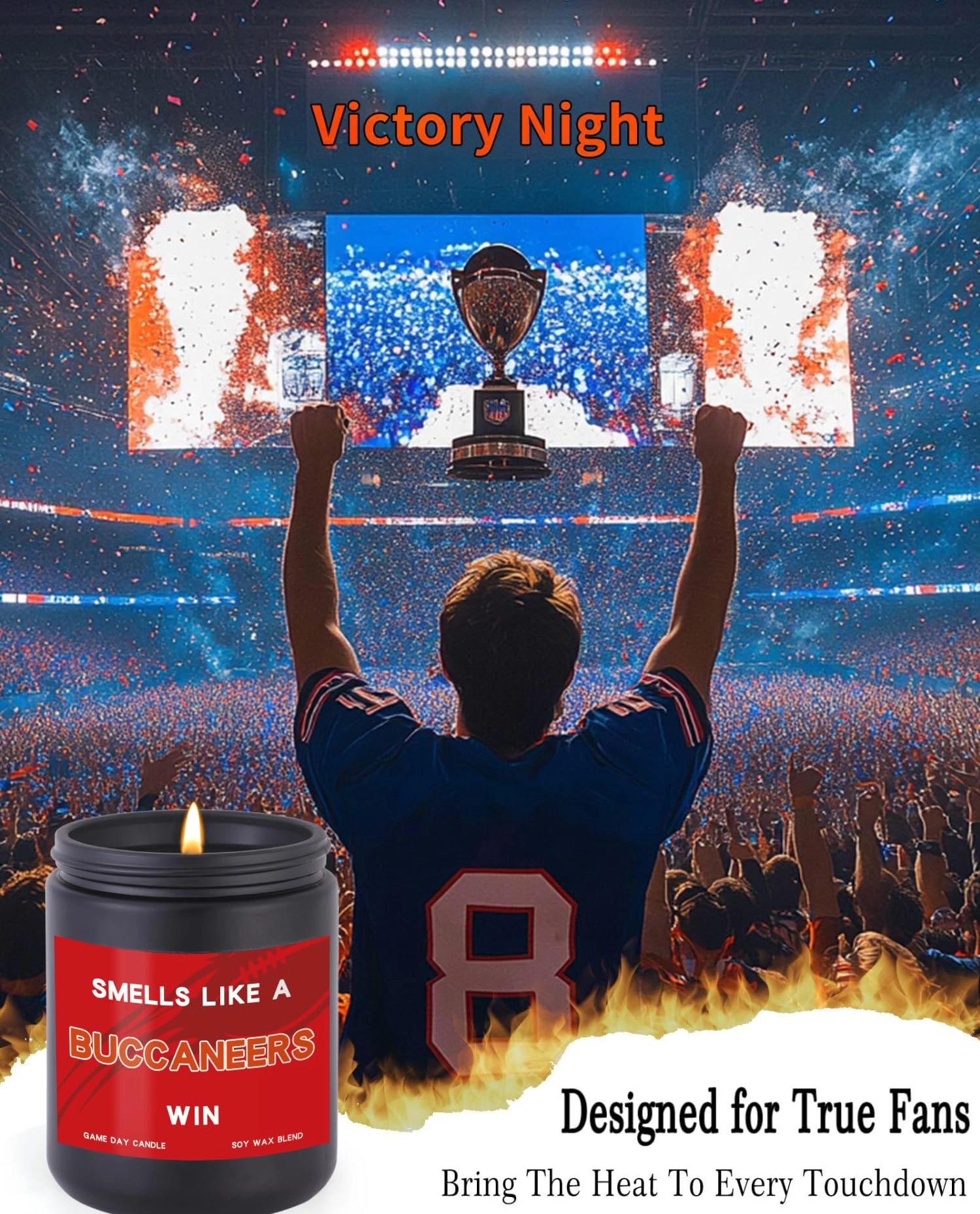 Smells Like A Buccaneers Win Scented Candle - Lavender 1