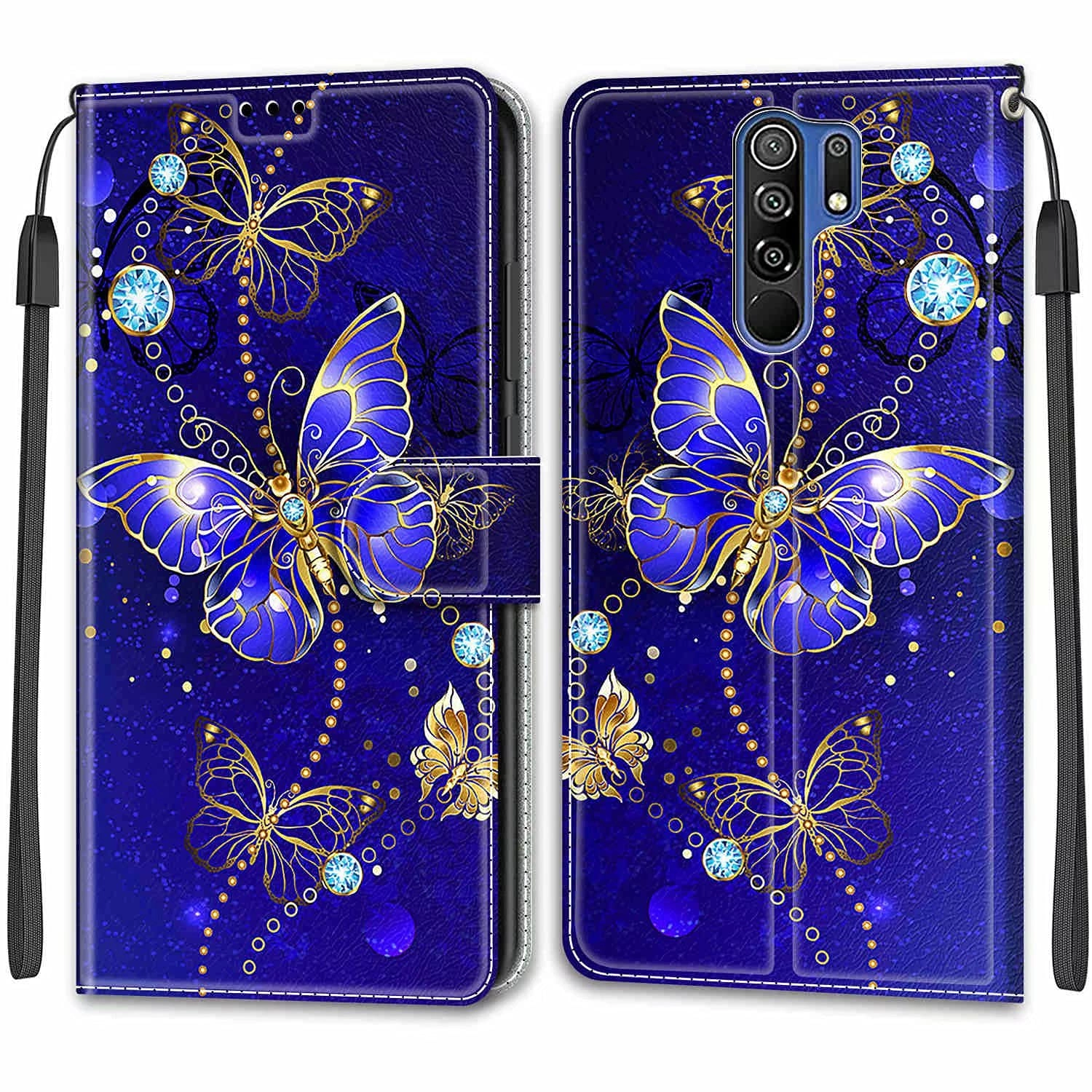 Wallet Case for Xiaomi Redmi 9 - PU Leather + Tpu