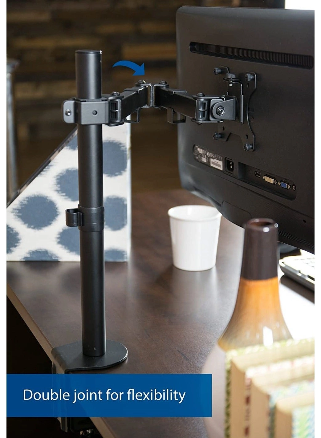 Monitor Mount Arm - Single 20 to 32 inches 75x75mm and 100x100mm