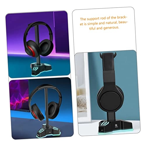 Headphone Stand for Headphones - USB Port RGB Lighting