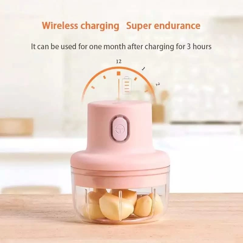 Mini Food Chopper - 250 ml USB Rechargeable