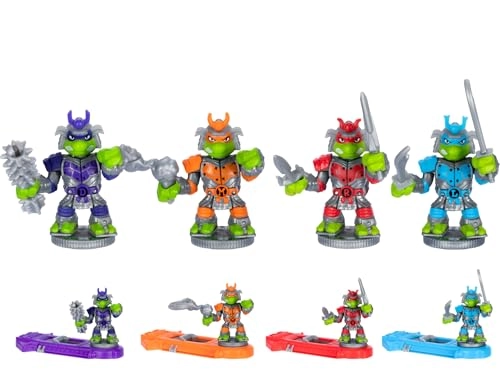 Teenage Mutant Ninja Turtles Mini Battling Warriors - 3 years and up 4 Pack Bundle