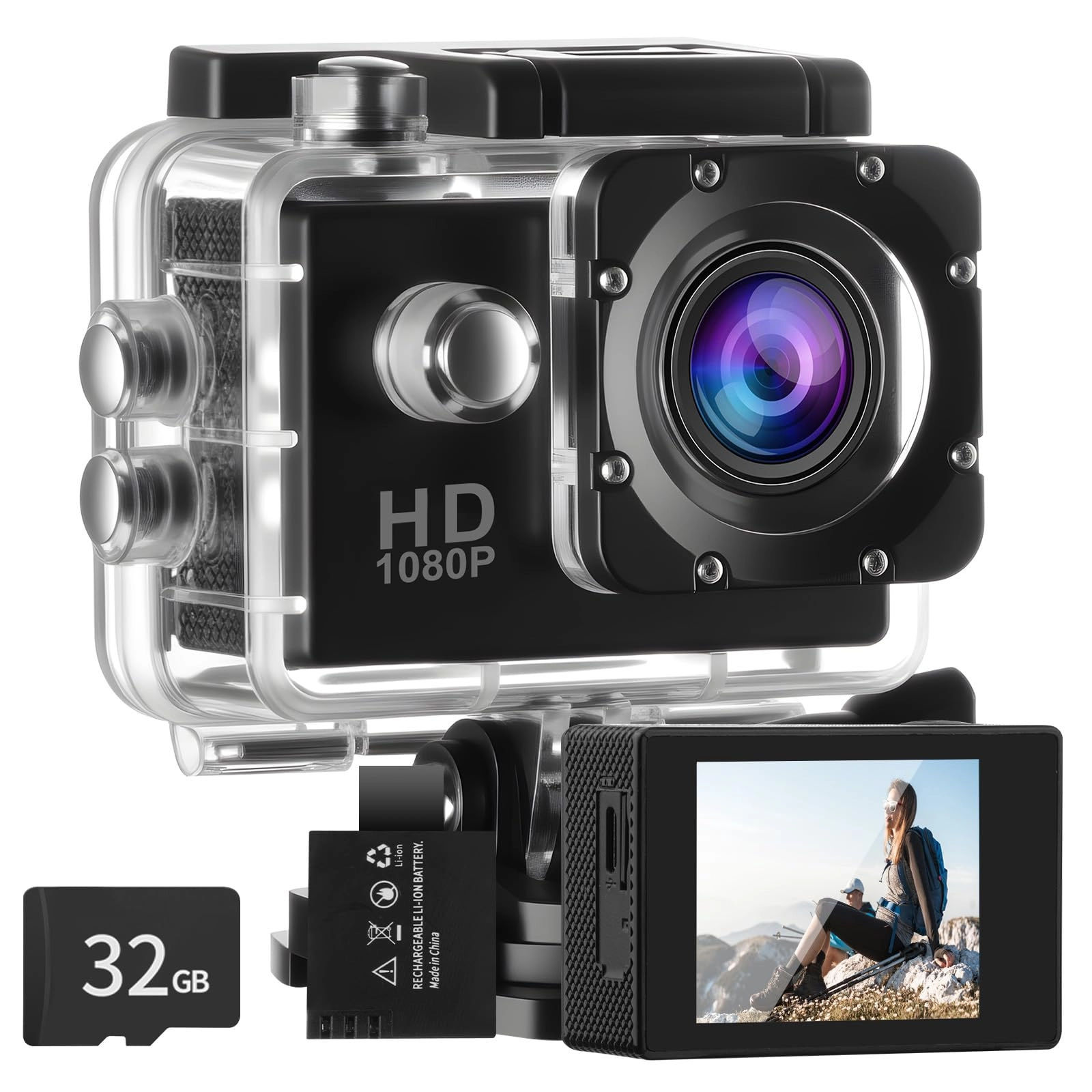 Aolso Action Camera - 32GB 1080P 30FPS