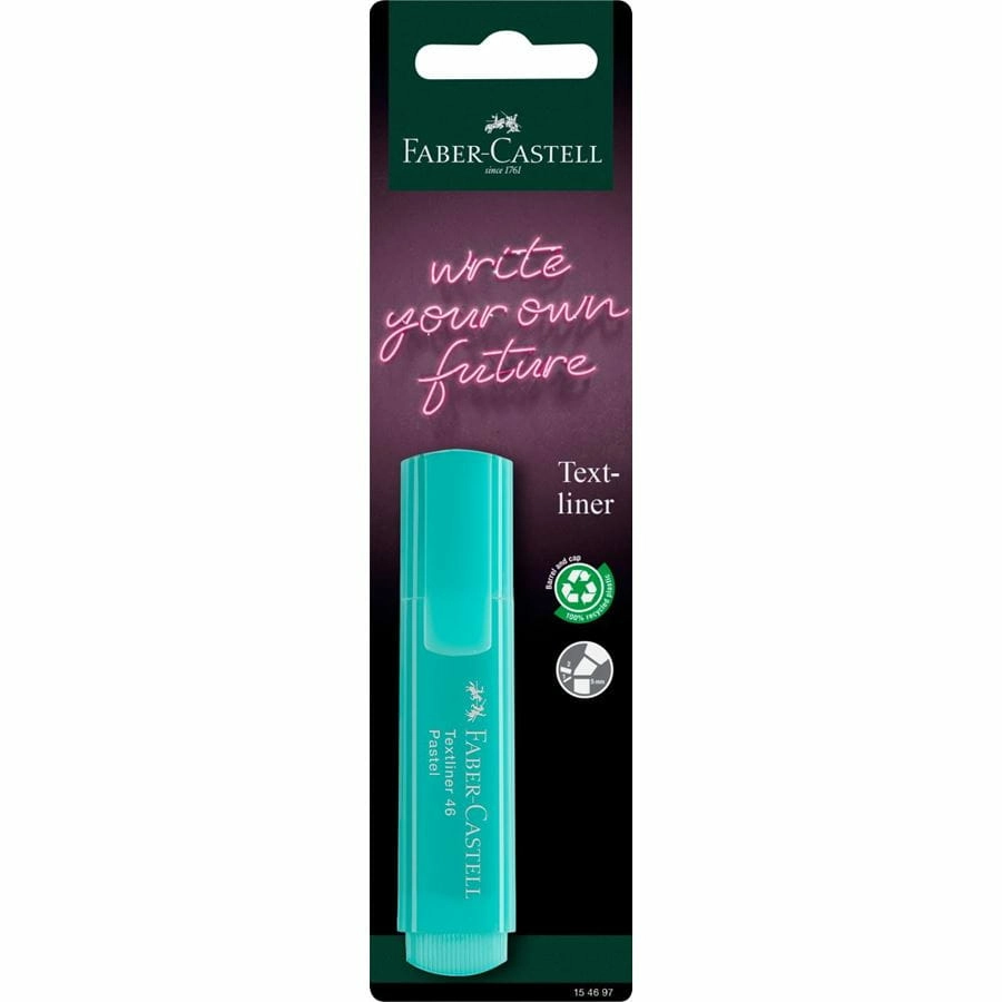 Faber-Castell Textliner 2546 - Assorted Pastel Color Chisel Tip