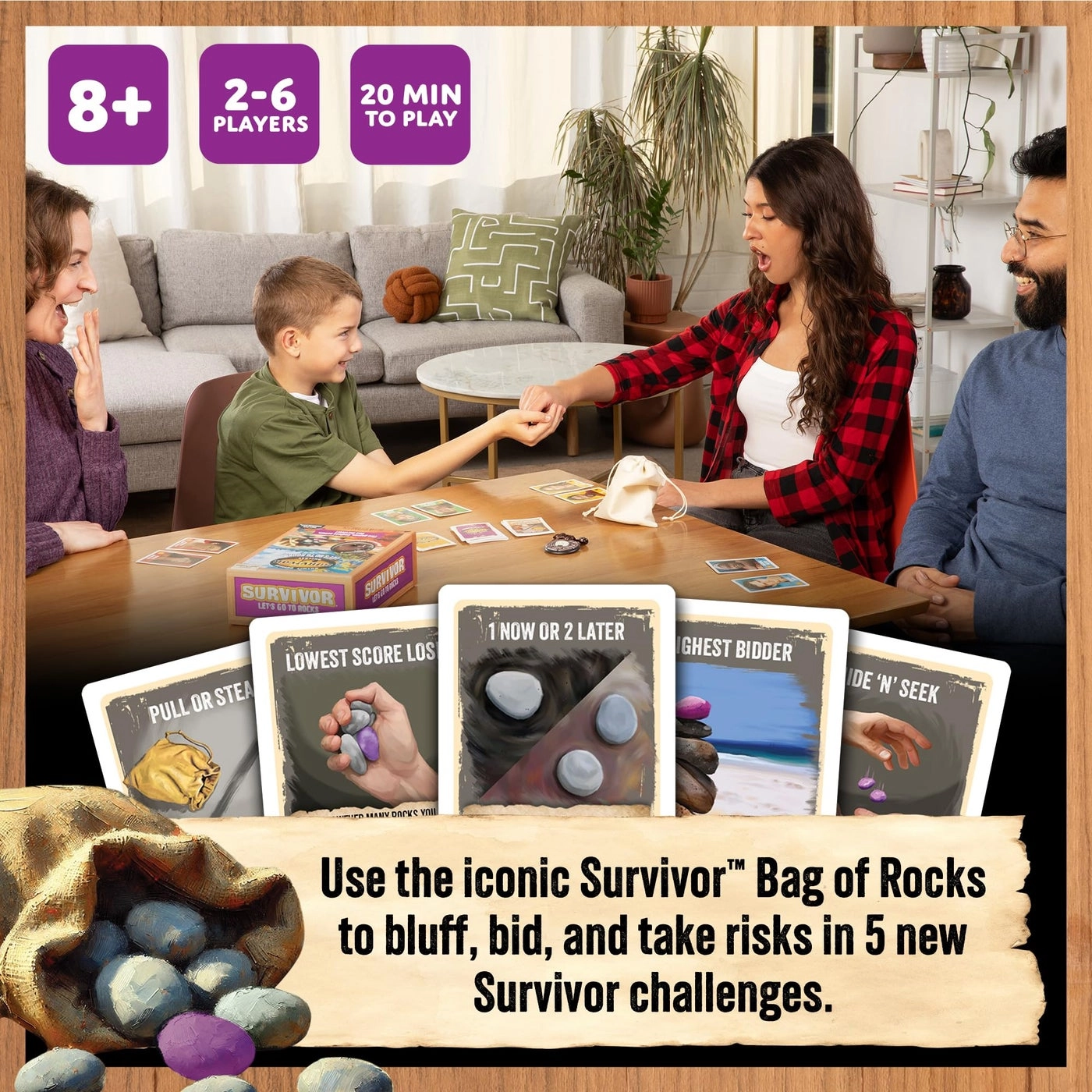 Survivor Lets Go to Rocks - Party Game Immunity Necklace
