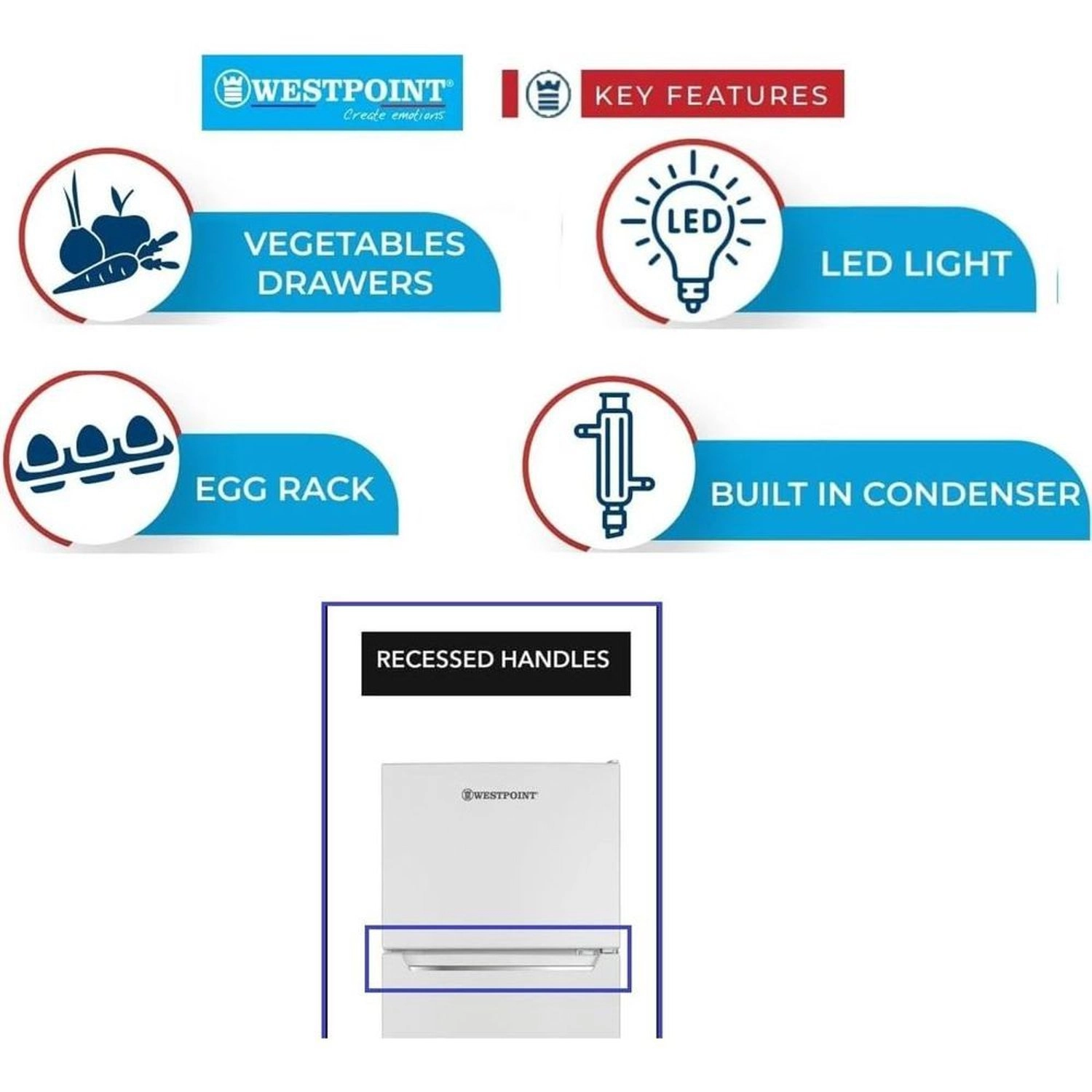 Top Mount Refrigerator WRN-2423E