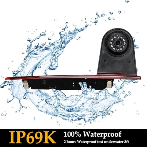 Brake light camera - Night vision + 5 inch Monitor