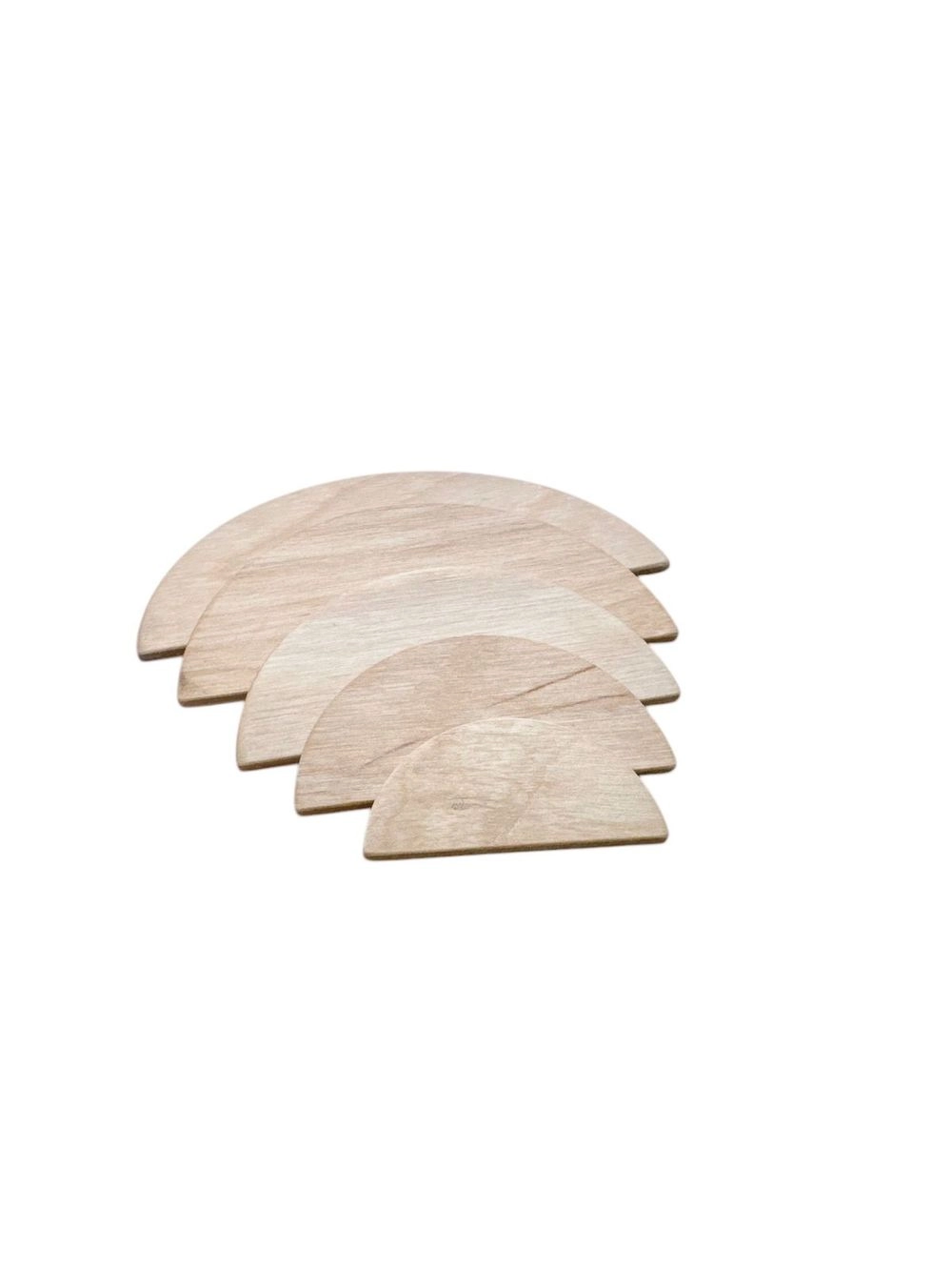 Wooden Grading Semicircles - Suitable for 2 years and above 5 pieces