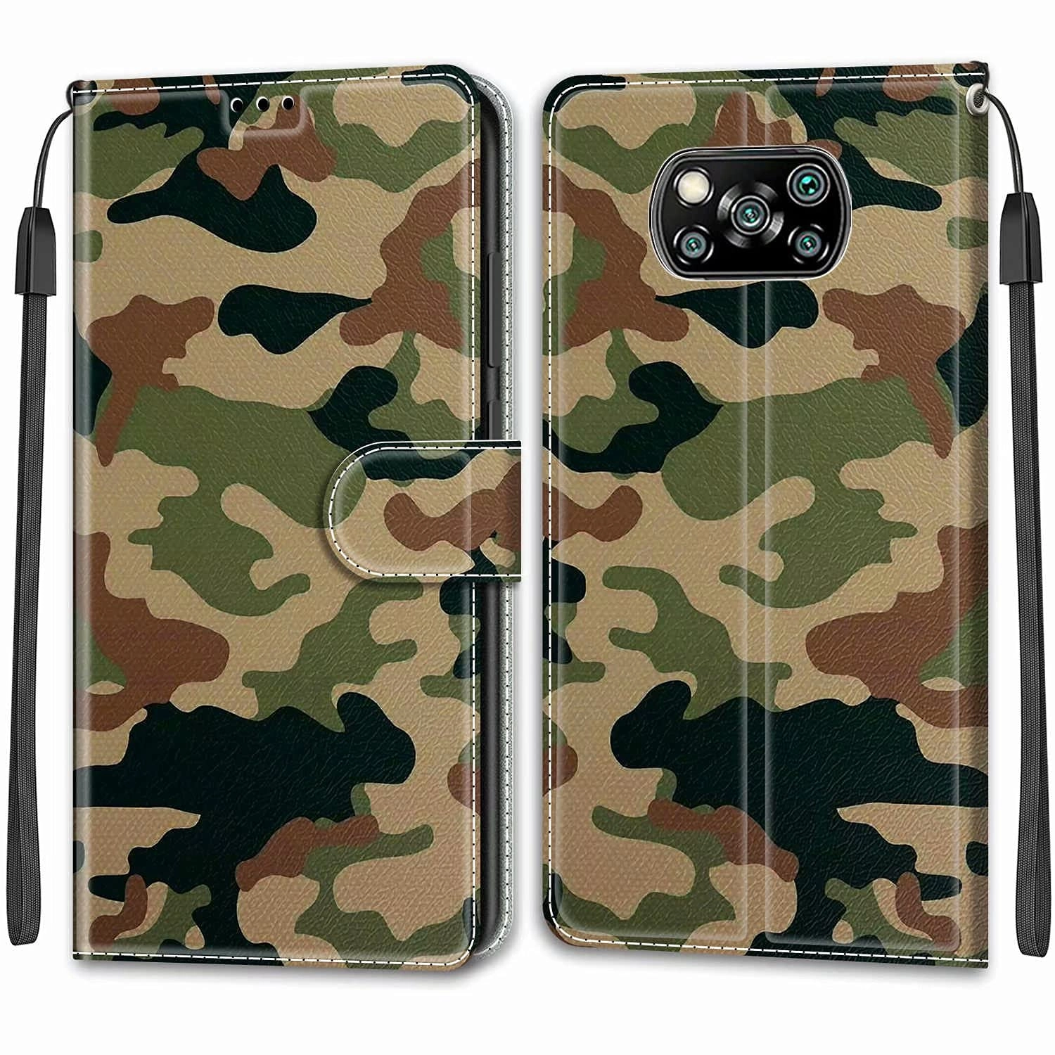 Wallet Case for Xiaomi POCO X3 NFC - Faux Leather, Thermoplastic Polyurethane