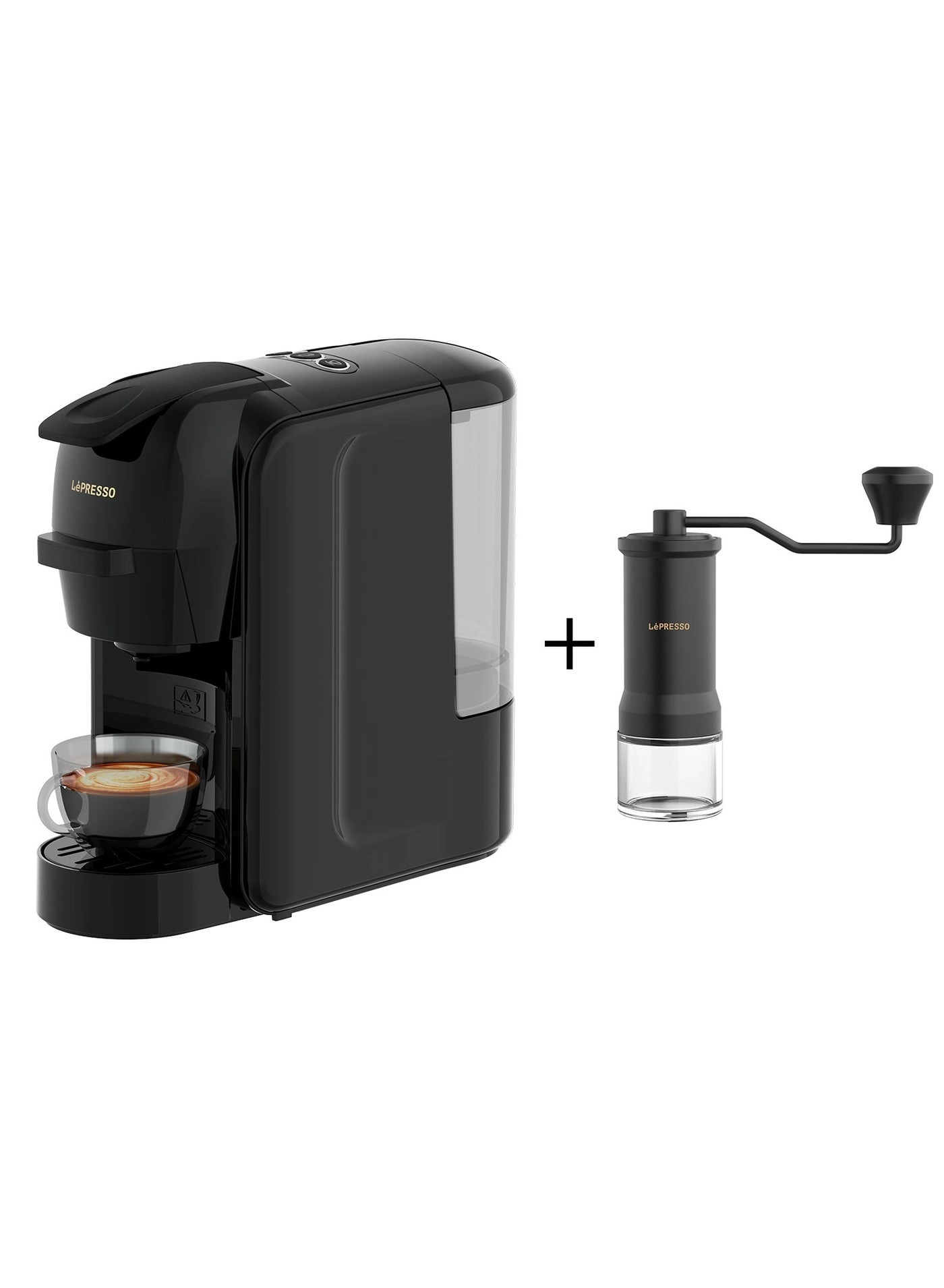 LePresso Lieto - 3-in-1 + Conical Burr Grinder - High Precision