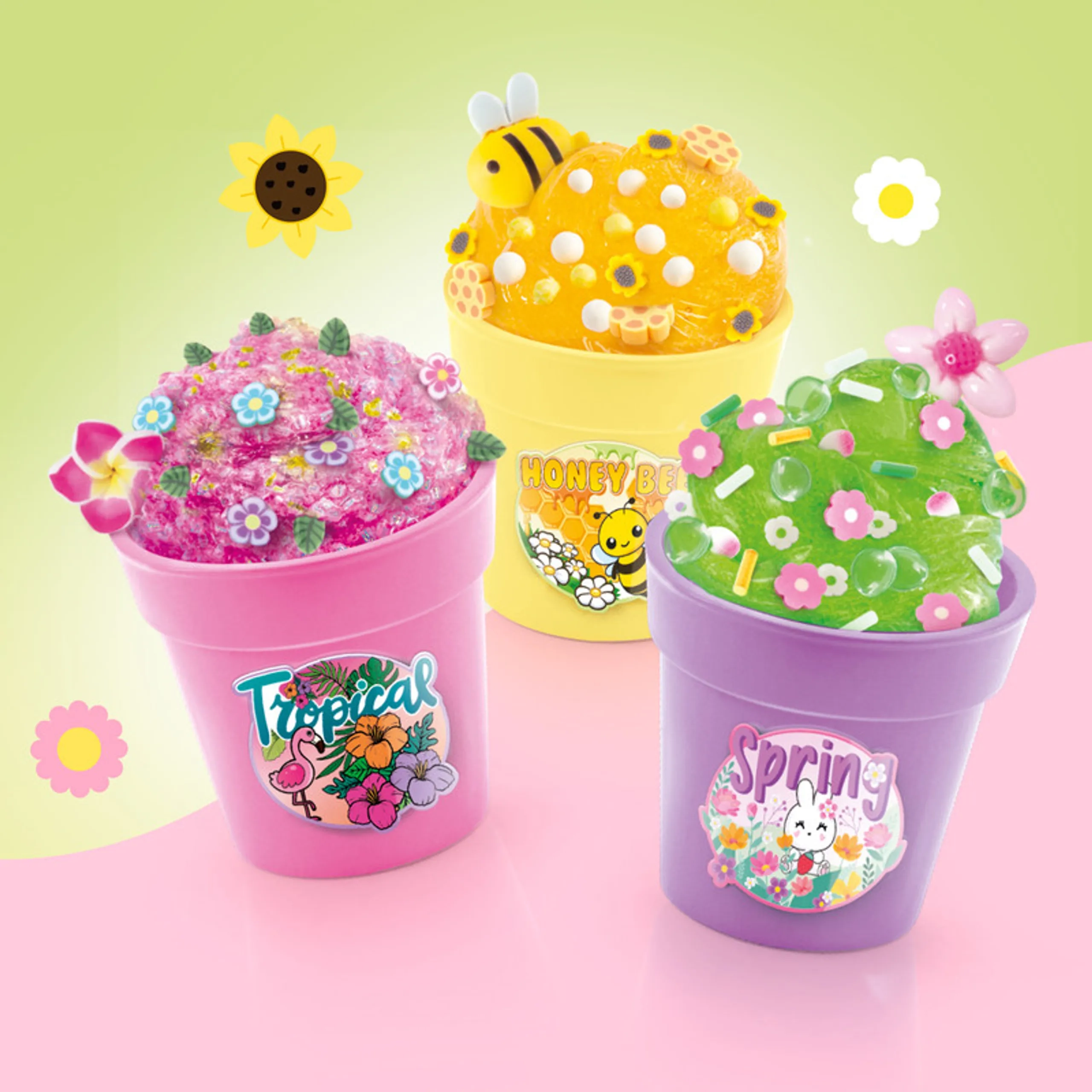 Slime Flower Pot - 6+ years 3 pcs