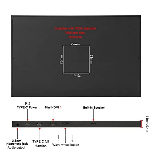 Display - 17,3'' Display,HDMI/TYPE-C/3,5MM Buchse 17.3 Inches 1920 x 1080