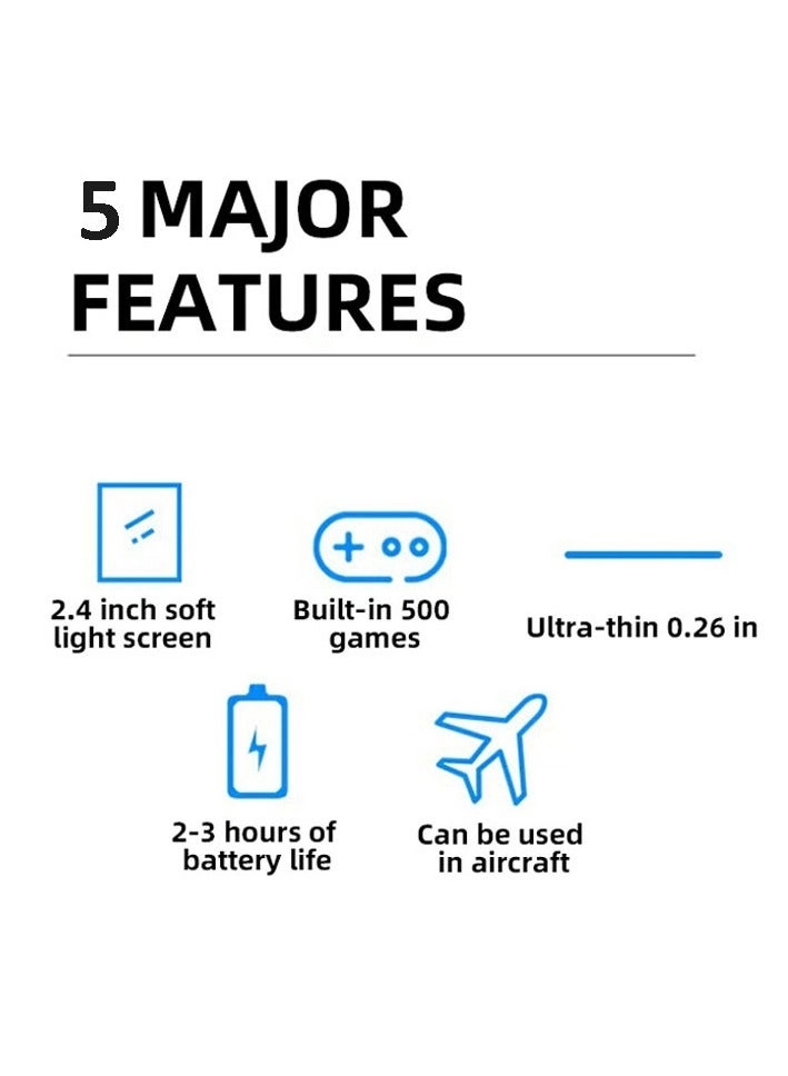 K10 - 500 Classic Games 2.4-inch LCD Rechargeable