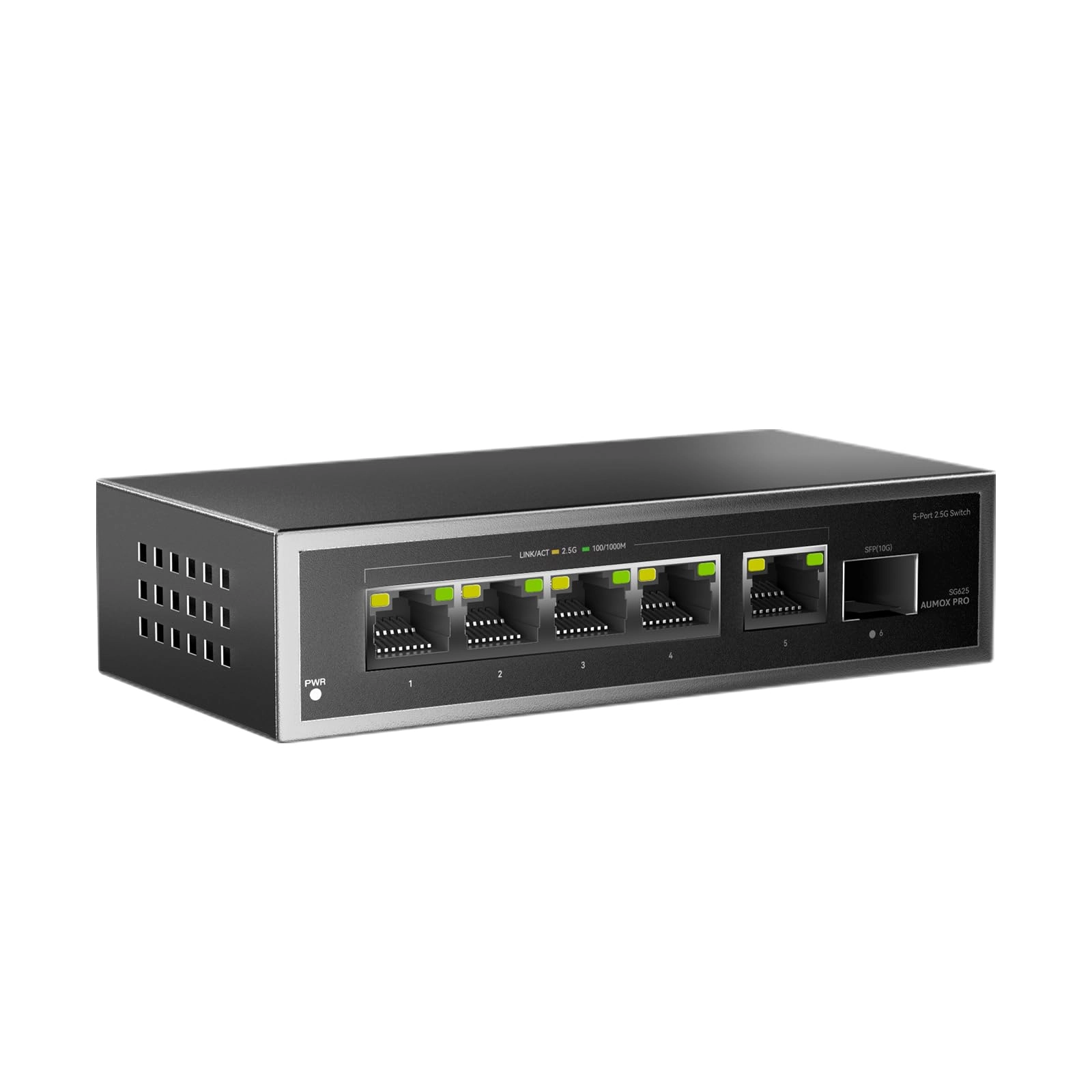AUMOX PRO 6 Port 2.5Gb Unmanaged Ethernet Switch