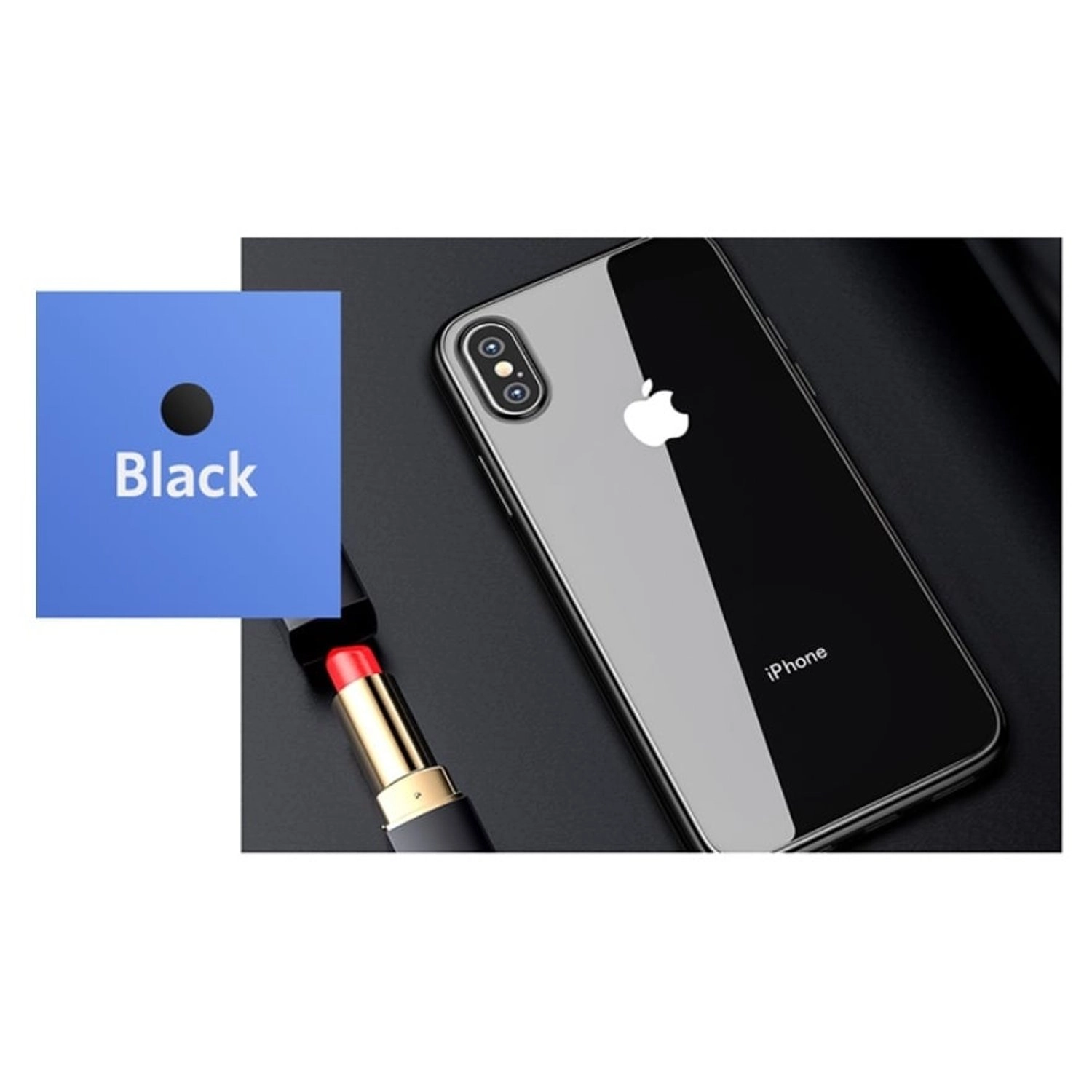 Electroplate Frame Back Case for iPhone Xs