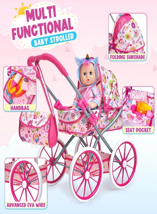 Baby Doll - 12 in + Stroller