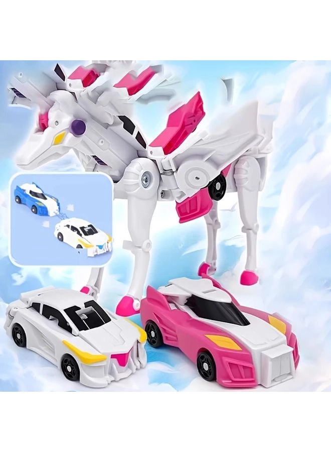 Transforming Unicorn Toy Car - 2 pcs