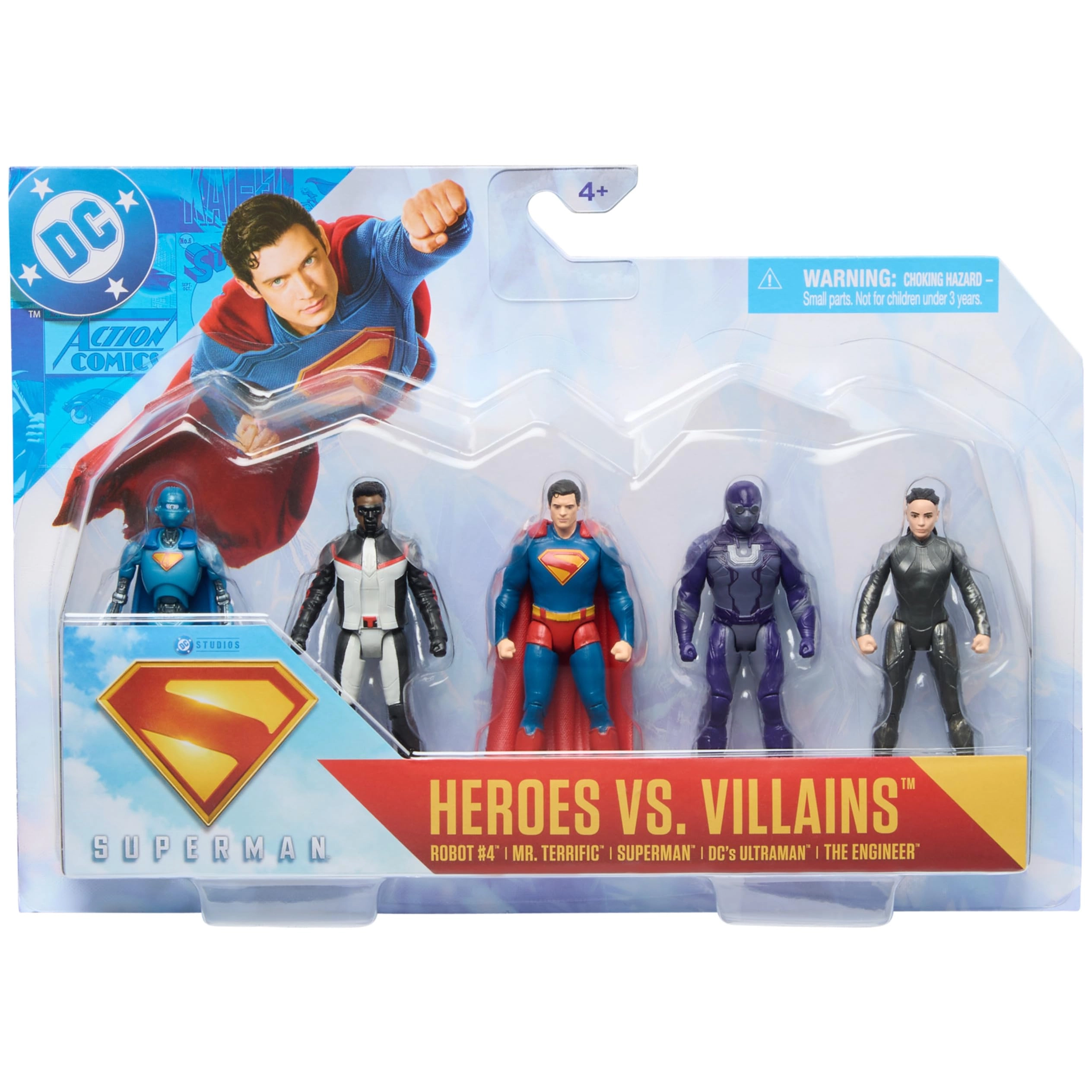 Spin Master SUPERMAN Heroes Vs. Villains 5-Pack - SUPERMAN - 5 pcs