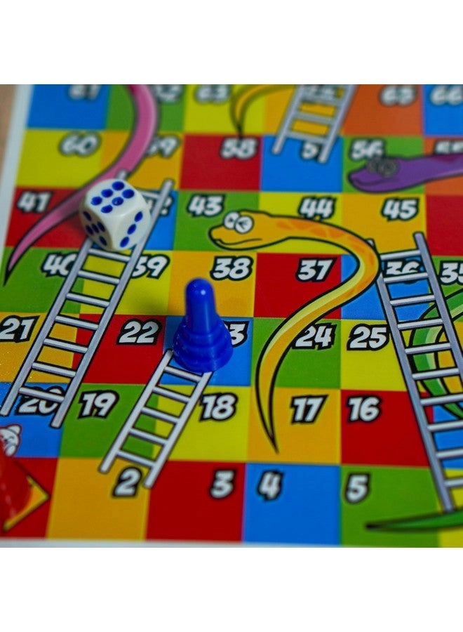 Premium 3-in-1 Fastest Finger First - Sling Puck Chess Ludo Snake & Ladder