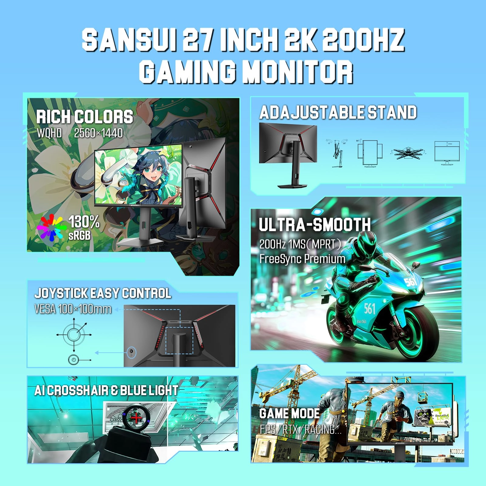 ES-G27F6Q Pro - 27 Inch 2560 x 1440P