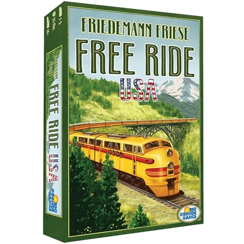 Rio Grande Games Free Ride USA - Railroad Development Strategy 1950s America