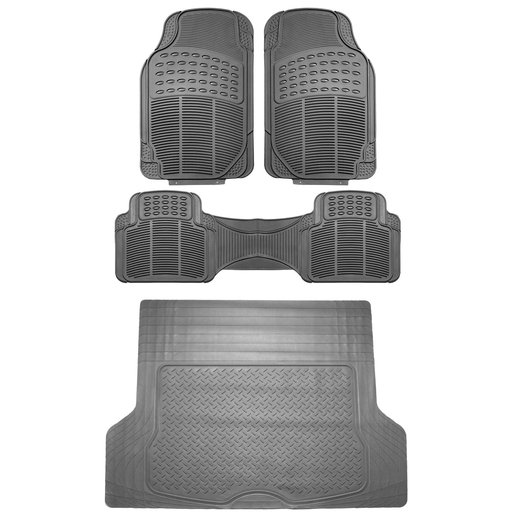 FH Group Climaproof Trimmable Non-Slip Vinyl Floor Mats - Universal Fit