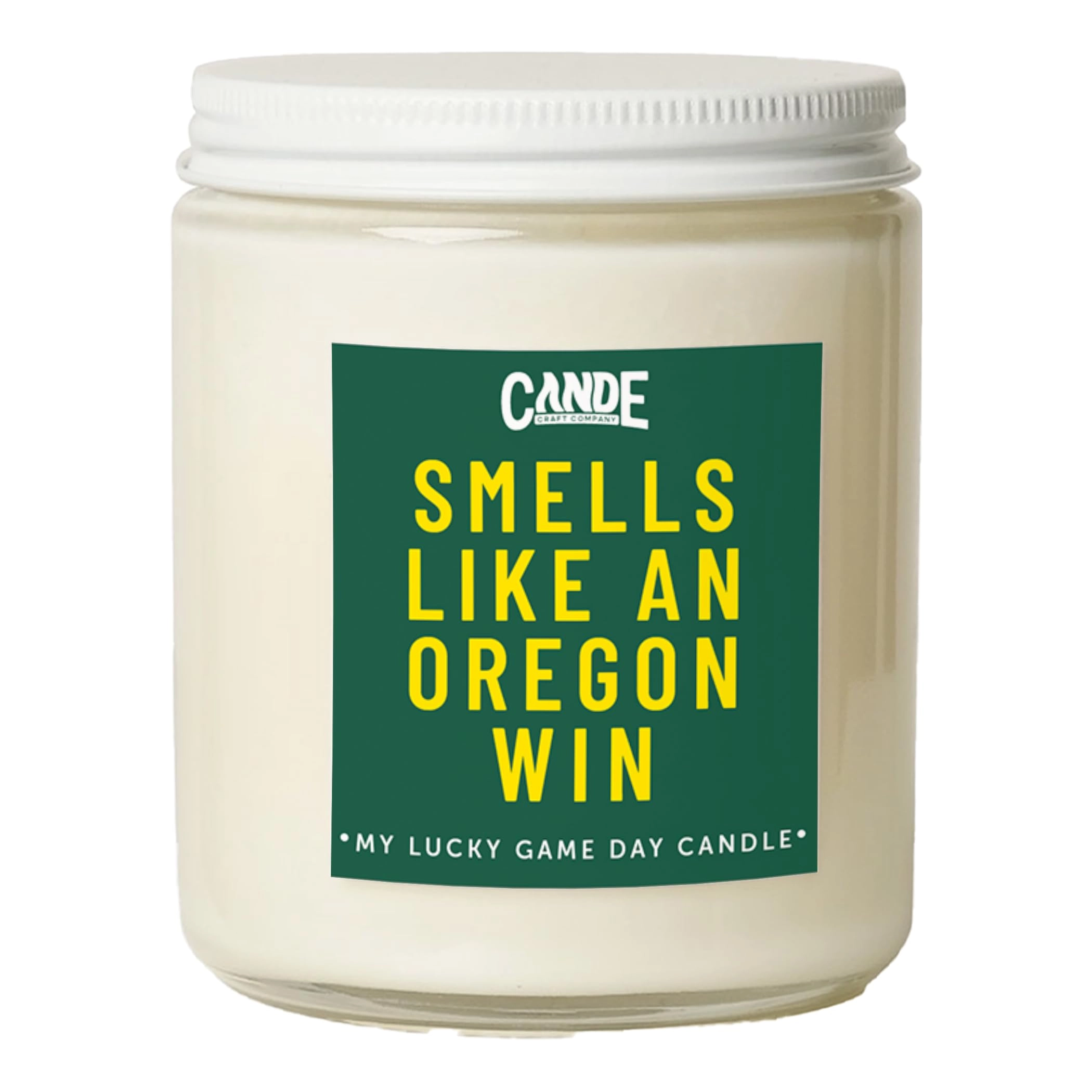 ce craft Smells Like an Oregon Win Football Candle - Oregon / Birthday Cake 1.0 Count