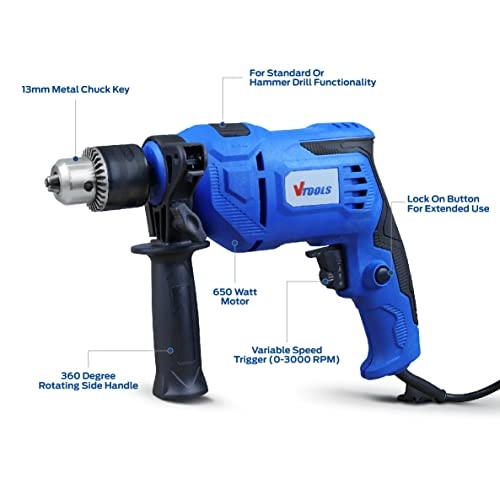 Impact Drill - 650 Watt Hammer and Drill 13 MM