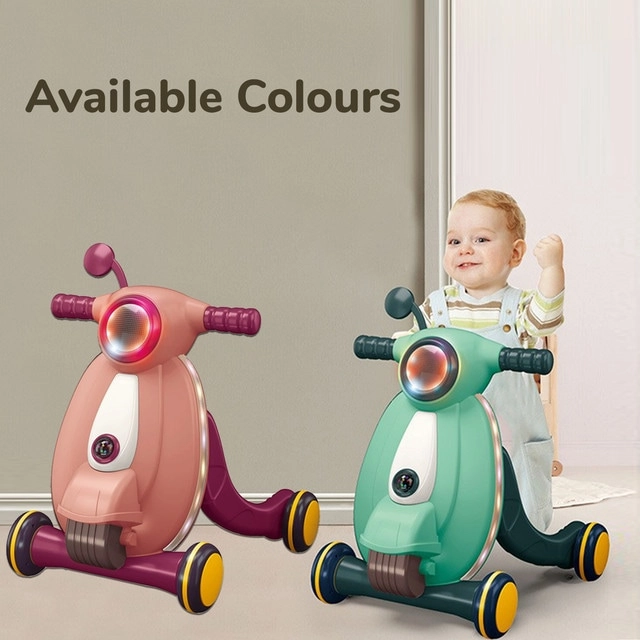 Multifunctional Baby Walker - Light Music Pink