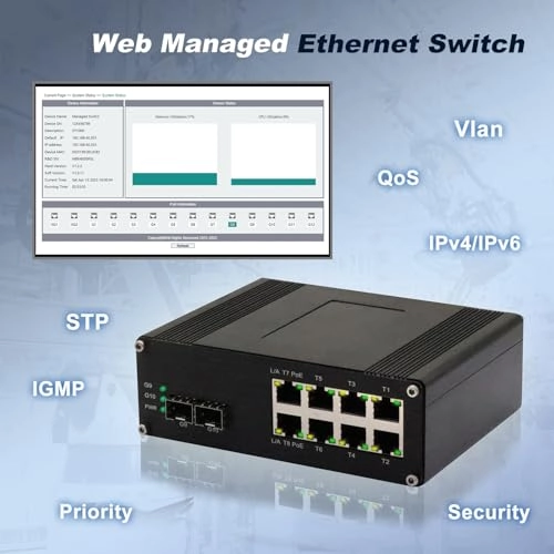 Managed 8PoE+2SFP -2.5G 10-ports