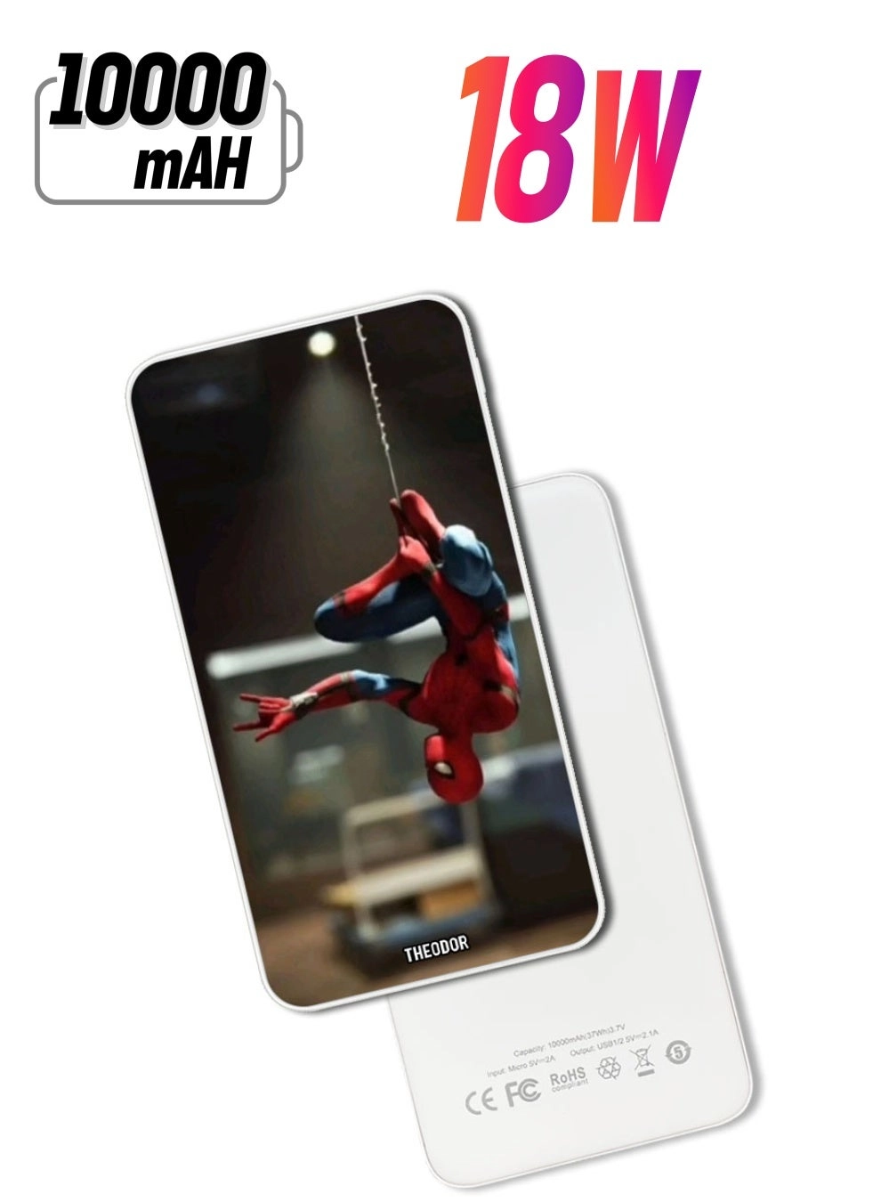 Theodor PPBA570 - 10000mAh 18W Quick Charging