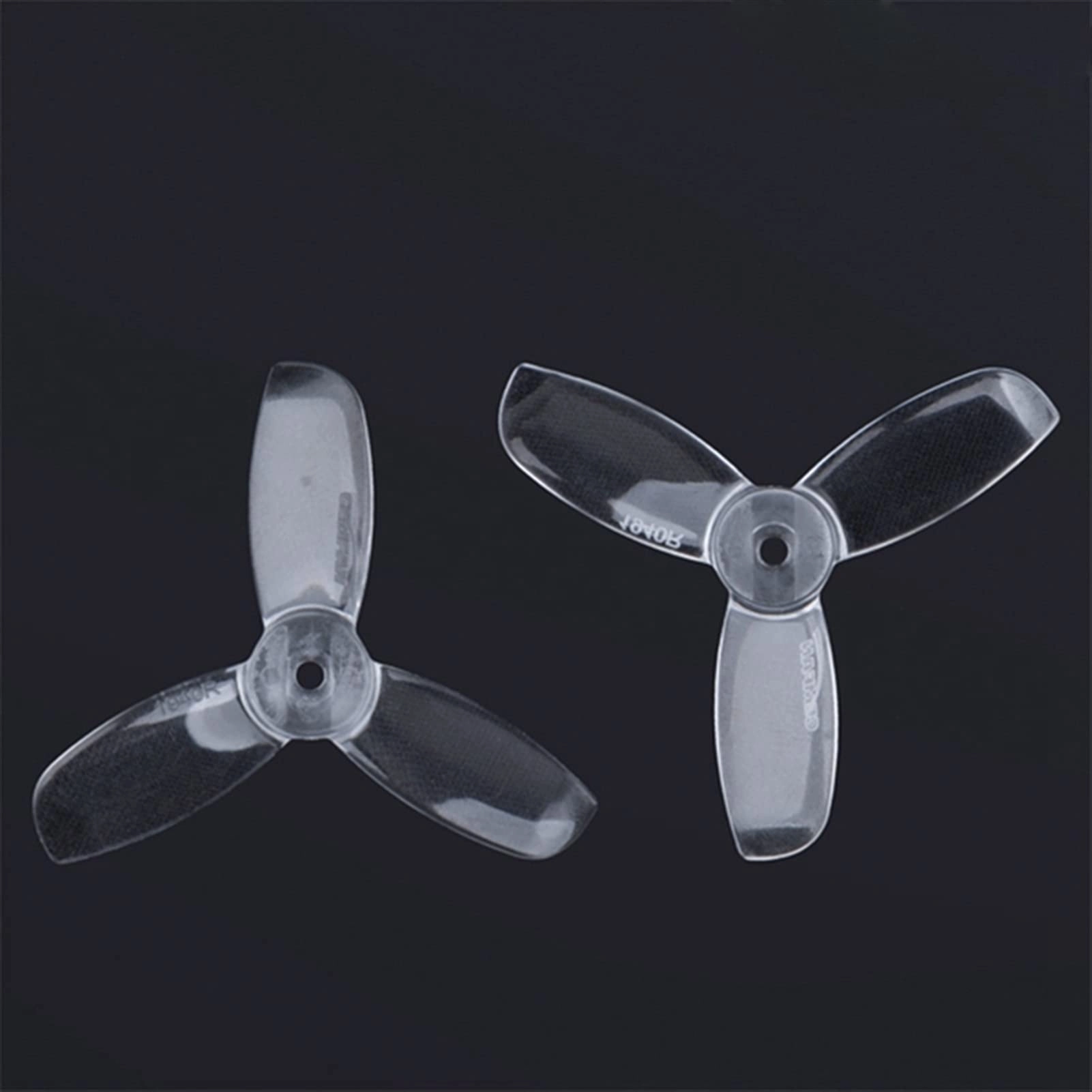 Vuzmode Store 3-Blade Square Hole PC Propeller - 2inch 4Pairs Clear