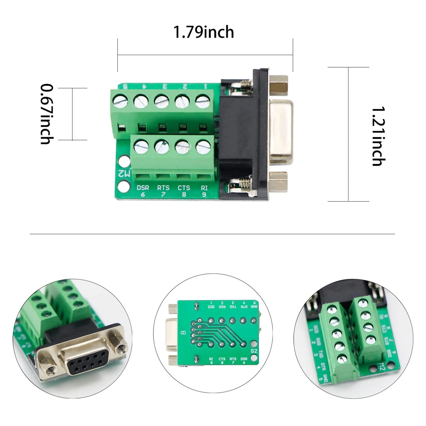 DB9 Female Breakout Connector