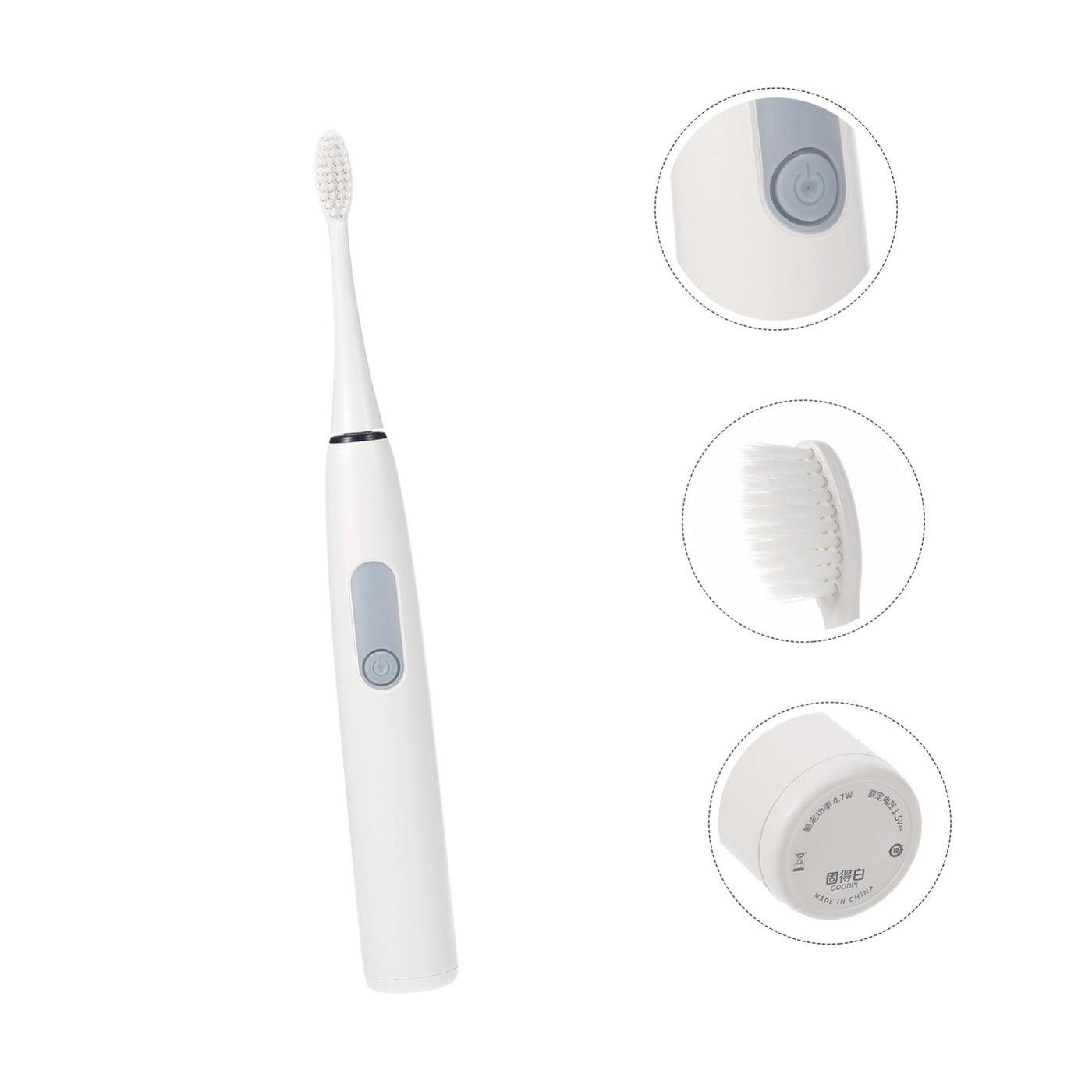 Electric Toothbrush - Replaceable Heads Sonic Rechargeable