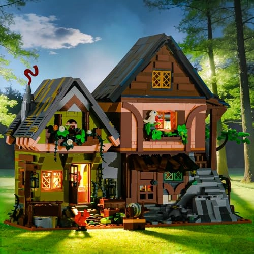 Medieval Mystic Cabin - with Light