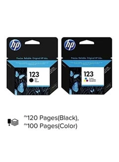 TECH SPEED COMPUTER SYSTEMS TRADING CO LLC HP 123 Standard Yield Multicolor Compatible Pack of 2