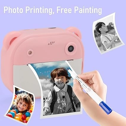 Instant Photo Camera Printer - 24MP 1080P 2 Inch