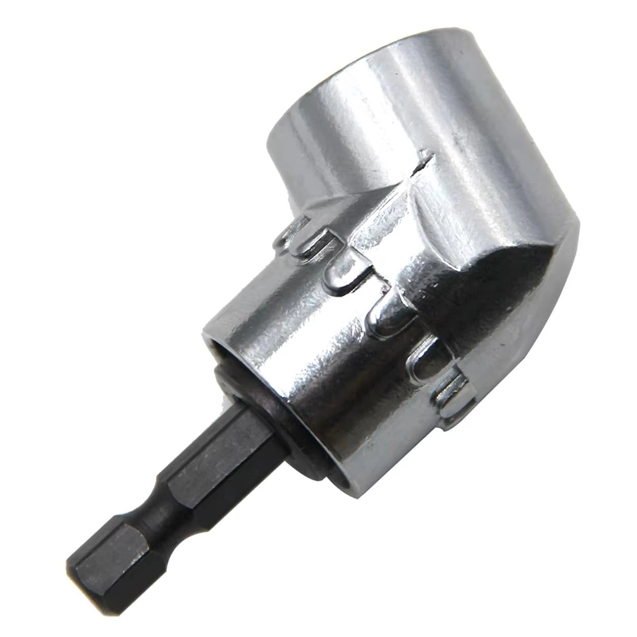 AYMBH Right Angle Drill Adapter - 105° 1/4" Hex Magnetic Socket 360° Adjustable