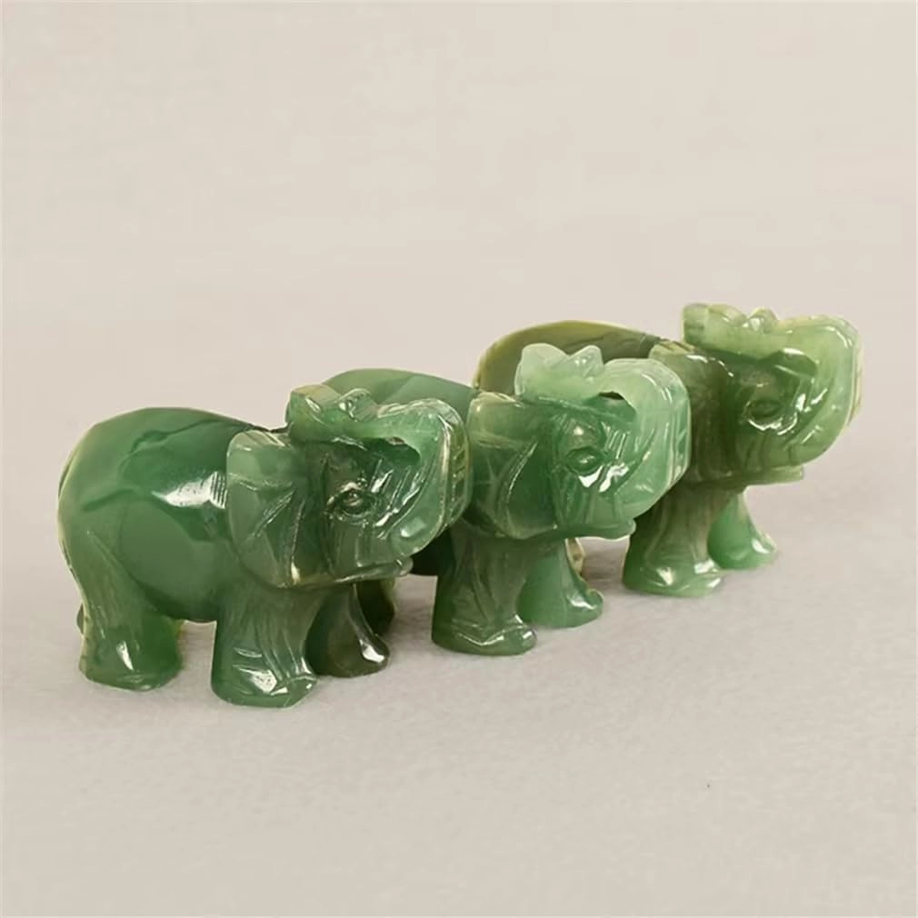 Elephant Ornament - Jade Stone