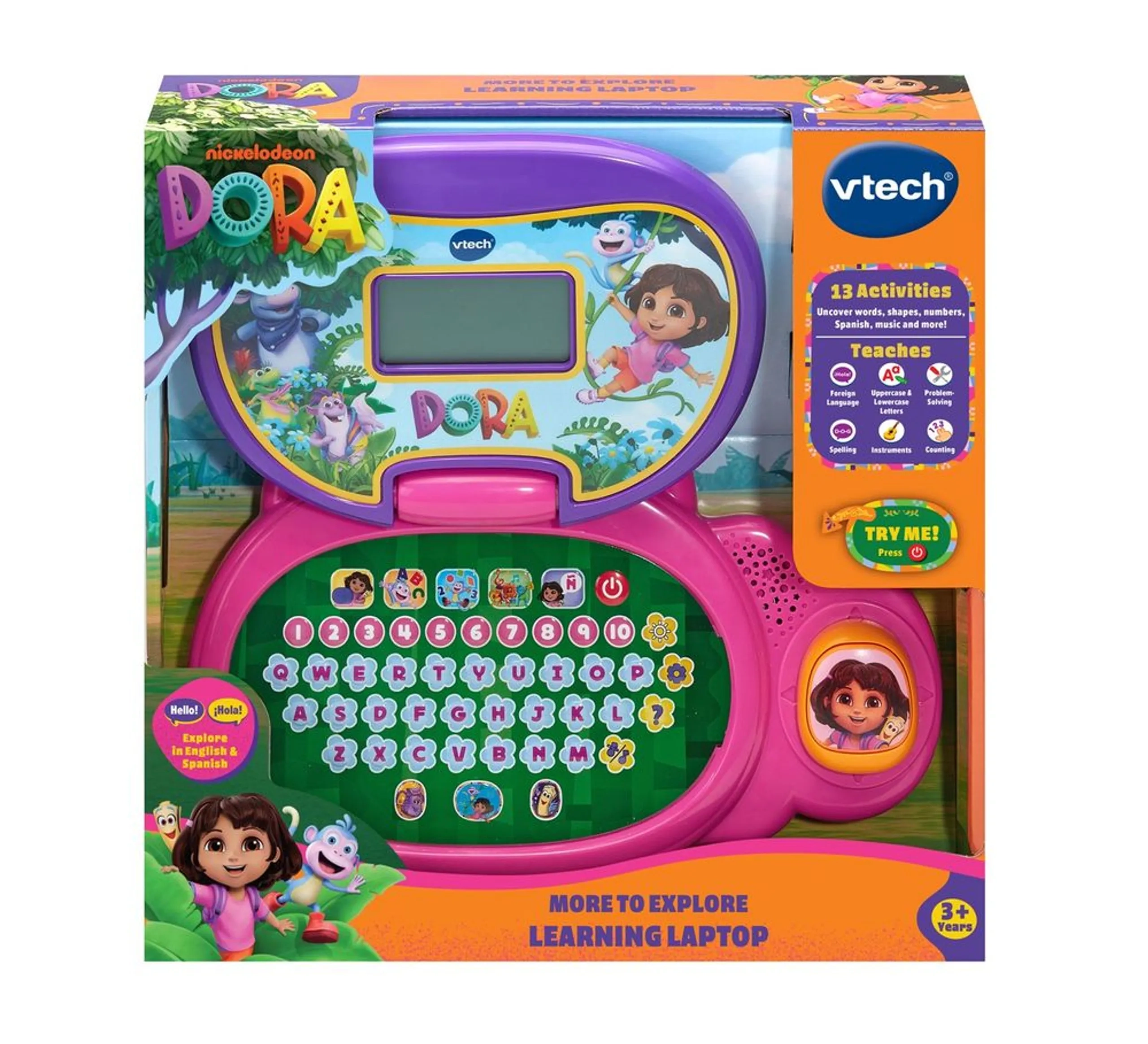 Dora More To Explore Learning Laptop - Suitable for 3 years & above