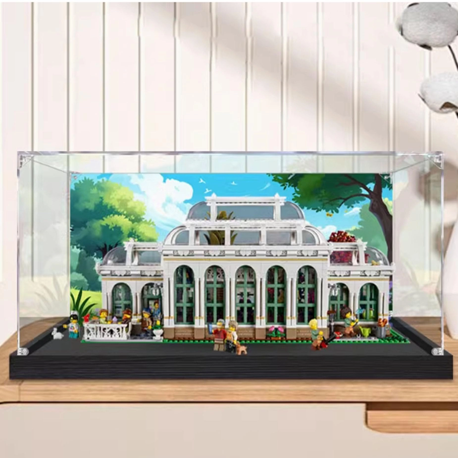 PHOVKFR Acrylic Display Box for LEGO Photo 21353 Botanical Gardens Model
