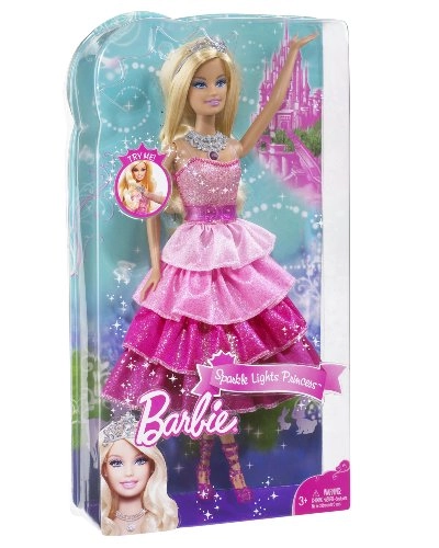 Barbie Sparkle Lights - Pink Princess Doll