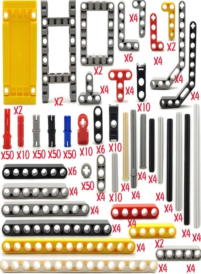 Technical Parts Beams Axles Connectors Bricks Sets - Technic Car STEM