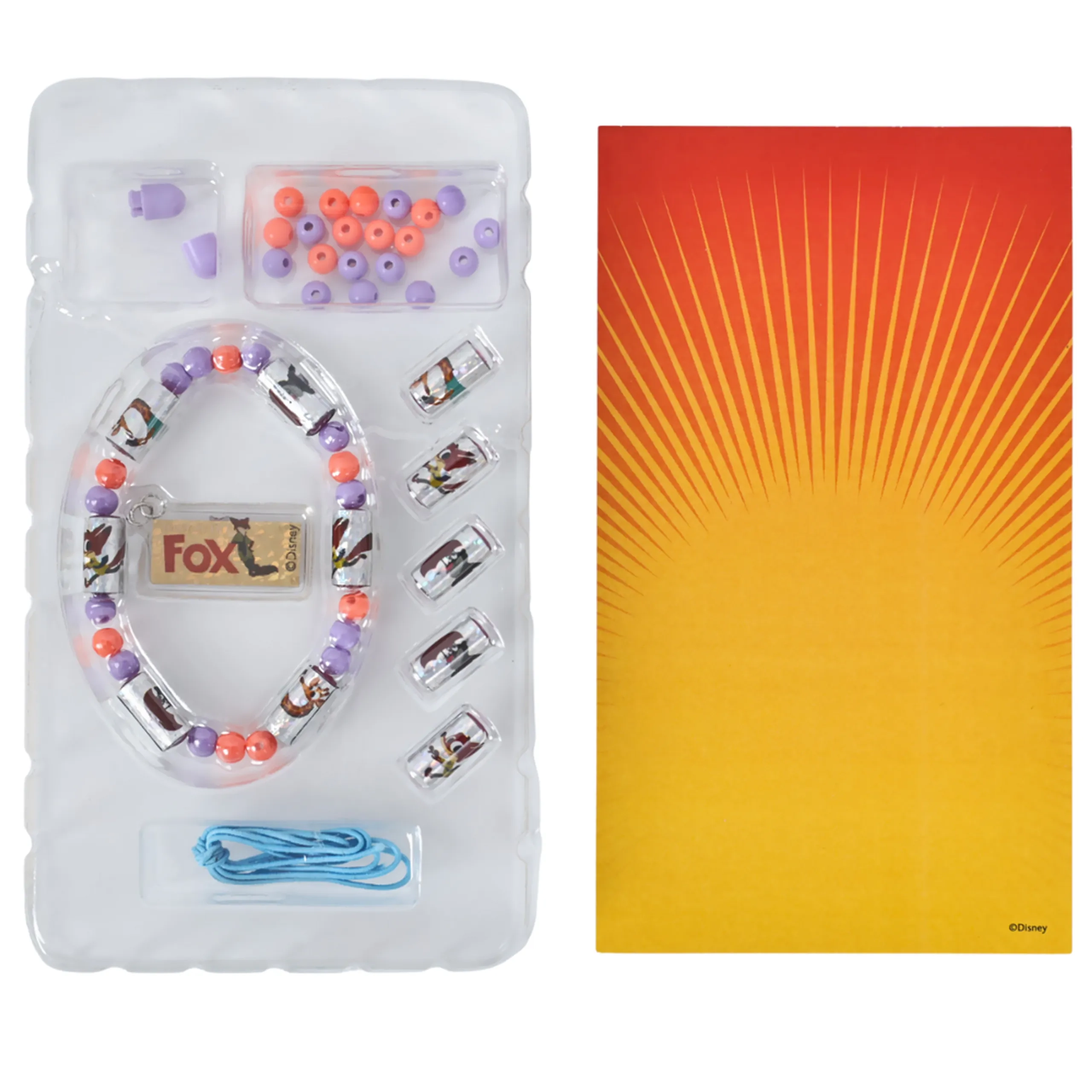 Holographic Sticker Bead Bracelet Set - Zootopia - 6+ years 110 pcs