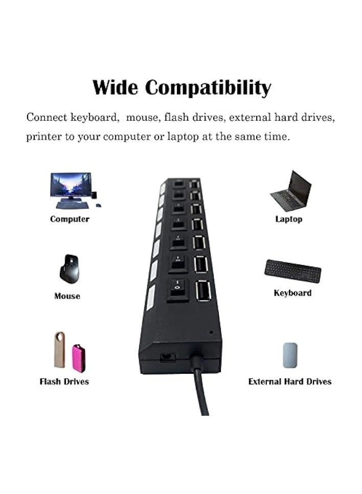 7-Port USB 2.0 Hub