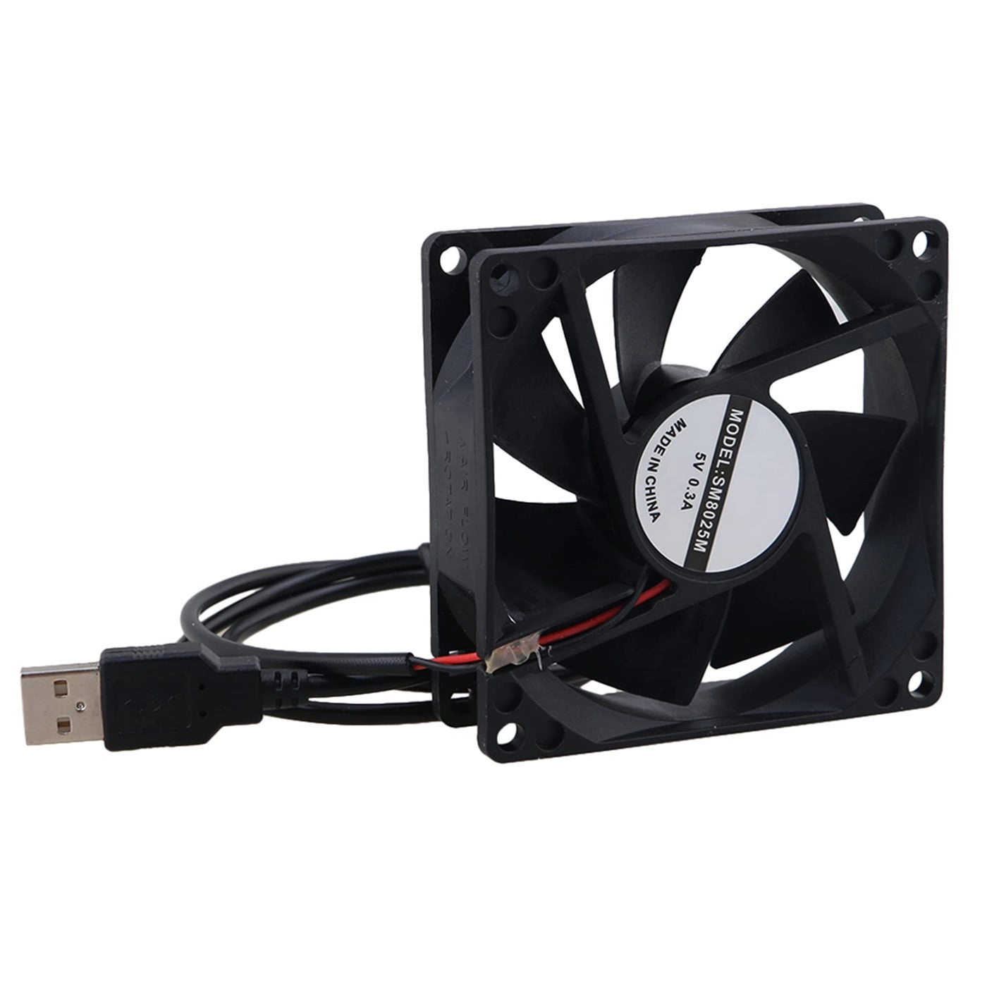 RDEXP Computer Cooling Fan - 5V USB Silent Black