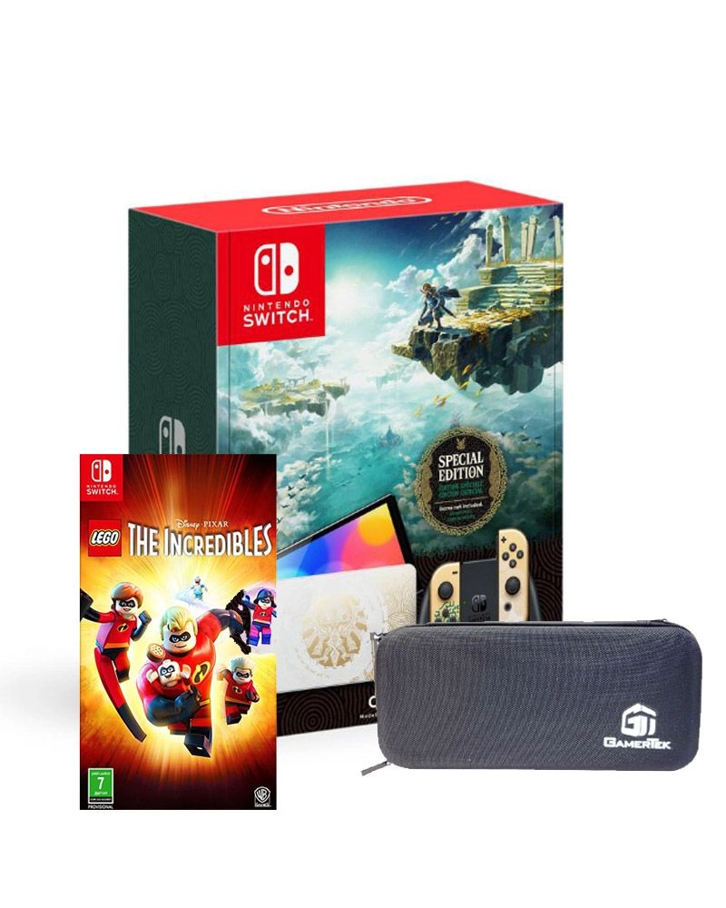 Nintendo Switch OLED - Multicolour + Tears of the Kingdom + Pro Controller