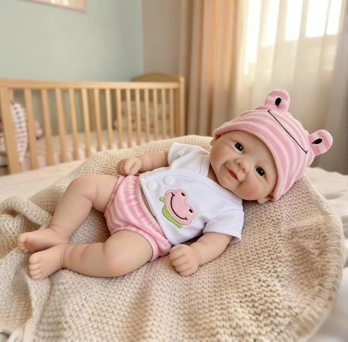 Reborn Baby Doll - 12 inch Full Silicone Girl Ages 3+