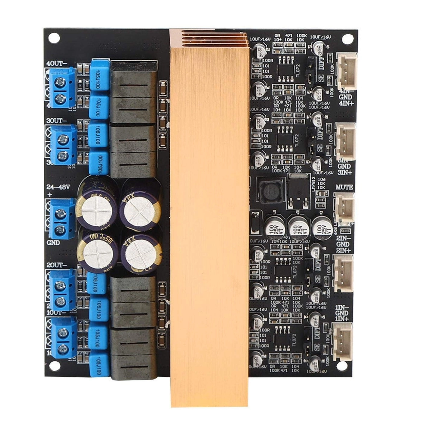 TPA3255 - Class D 4 channels 37.5 Watts